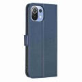 For Xiaomi Mi 11 Lite Four-leaf Embossed Leather Phone Case(Blue)