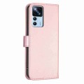 For Xiaomi 12T / 12T Pro Four-leaf Embossed Leather Phone Case(Pink)