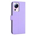 For Xiaomi 13 Lite 5G Four-leaf Embossed Leather Phone Case(Purple)