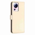 For Xiaomi 13 Lite 5G Four-leaf Embossed Leather Phone Case(Gold)