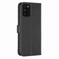 For Xiaomi Poco M3 Four-leaf Embossed Leather Phone Case(Black)