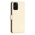For Xiaomi Poco M3 Four-leaf Embossed Leather Phone Case(Gold)
