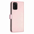 For Xiaomi Poco M3 Four-leaf Embossed Leather Phone Case(Pink)