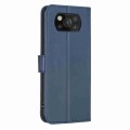 For Xiaomi Poco X3 Four-leaf Embossed Leather Phone Case(Blue)