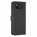 For Xiaomi Poco X3 Four-leaf Embossed Leather Phone Case(Black)