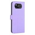 For Xiaomi Poco X3 Four-leaf Embossed Leather Phone Case(Purple)