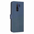 For Xiaomi Redmi 9 Four-leaf Embossed Leather Phone Case(Blue)