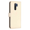 For Xiaomi Redmi 9 Four-leaf Embossed Leather Phone Case(Gold)