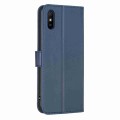 For Xiaomi Redmi 9A Four-leaf Embossed Leather Phone Case(Blue)