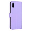 For Xiaomi Redmi 9A Four-leaf Embossed Leather Phone Case(Purple)
