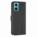 For Xiaomi Redmi 10 5G / Note 11E Four-leaf Embossed Leather Phone Case(Black)