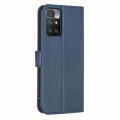 For Xiaomi Redmi 10 / Note 11 4G Four-leaf Embossed Leather Phone Case(Blue)