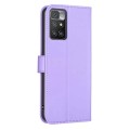For Xiaomi Redmi 10 / Note 11 4G Four-leaf Embossed Leather Phone Case(Purple)