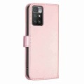 For Xiaomi Redmi 10 / Note 11 4G Four-leaf Embossed Leather Phone Case(Pink)