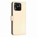 For Xiaomi Redmi 10C Four-leaf Embossed Leather Phone Case(Gold)
