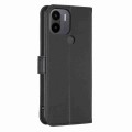 For Xiaomi Redmi A1+ / A2 Four-leaf Embossed Leather Phone Case(Black)