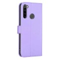 For Xiaomi Redmi Note 8 Four-leaf Embossed Leather Phone Case(Purple)