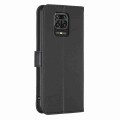 For Xiaomi Redmi Note 9 Pro Max Four-leaf Embossed Leather Phone Case(Black)