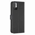 For Xiaomi Redmi Note 10 5G Four-leaf Embossed Leather Phone Case(Black)