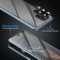 For Samsung Galaxy S24 Ultra 5G Anti-peeping Magnetic Double-sided Tempered Glass Phone Case(Blue)