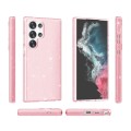For Samsung Galaxy S24 Ultra 5G Shockproof Terminator Glitter Powder Phone Case(Pink)
