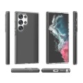 For Samsung Galaxy S24 Ultra 5G Shockproof Terminator Glitter Powder Phone Case(Transparent Black)