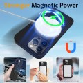 For iPhone 12 Pro Max MagSafe Magnetic Liquid Silicone Phone Case with Ring Holder(Black)