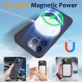For iPhone 12 Pro Max MagSafe Magnetic Liquid Silicone Phone Case with Ring Holder(Carbon Black)
