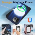 For iPhone 12 Pro MagSafe Magnetic Liquid Silicone Phone Case with Ring Holder(Black)