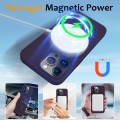 For iPhone 13 Pro Max MagSafe Magnetic Liquid Silicone Phone Case with Ring Holder(Purple)