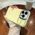 For iPhone 12 Skin Feel PC Liquid Silicone Phone Case(Yellow)