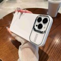 For iPhone 13 Pro Max Skin Feel PC Liquid Silicone Phone Case(Pure White)