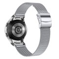 For Samsung Galaxy Watch 6 Quick Release Button Turtle Buckle Milan Watch Band(Silver)