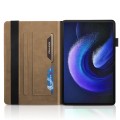 For Xiaomi Pad 6 Max 2023 Life Tree Series Horizontal Flip Leather Tablet Case(Brown)