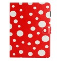 For iPad Pro 11.0 2022 / Air 10.9 2022 Dot Pattern Leather Smart Tablet Case(Red White)