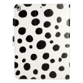 For iPad 10.2 2021 / 2020 / 10.5 2019 Dot Pattern Leather Smart Tablet Case(White Black)