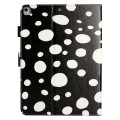 For iPad 10.2 2021 / 2020 / 10.5 2019 Dot Pattern Leather Smart Tablet Case(Black White)
