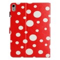 For iPad mini 6 Dot Pattern Leather Smart Tablet Case(Red White)