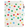 For iPad mini 6 Dot Pattern Leather Smart Tablet Case(White Colorful Dot)