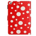 For iPad mini 5 / 4 / 3 / 2 / 1 Dot Pattern Leather Smart Tablet Case(Red White)