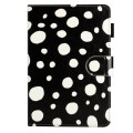 For iPad mini 5 / 4 / 3 / 2 / 1 Dot Pattern Leather Smart Tablet Case(Black White)