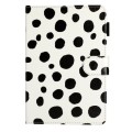 For iPad Pro 9.7 / 9.7 2018 / 2017 Dot Pattern Leather Smart Tablet Case(White Black)