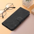 For iPhone SE 2024 YX0060 Elephant Head Embossed Phone Leather Case with Lanyard(Black)