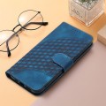 For iPhone SE 2024 YX0060 Elephant Head Embossed Phone Leather Case with Lanyard(Royal Blue)