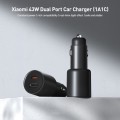 Original Xiaomi 43W Dual Ports USB + USB-C / Type-C Car Charger 1A1C(Black)
