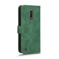 For BLU View 4 Skin Feel Magnetic Flip Leather Phone Case(Green)