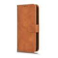 For BLU View 4 Skin Feel Magnetic Flip Leather Phone Case(Brown)