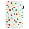 7 inch Dot Pattern Leather Tablet Case(White Colorful Dot)