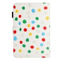 8 inch Dot Pattern Leather Tablet Case(White Colorful Dot)