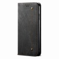 For Motorola Edge 40 Neo Denim Texture Flip Leather Phone Case(Black)